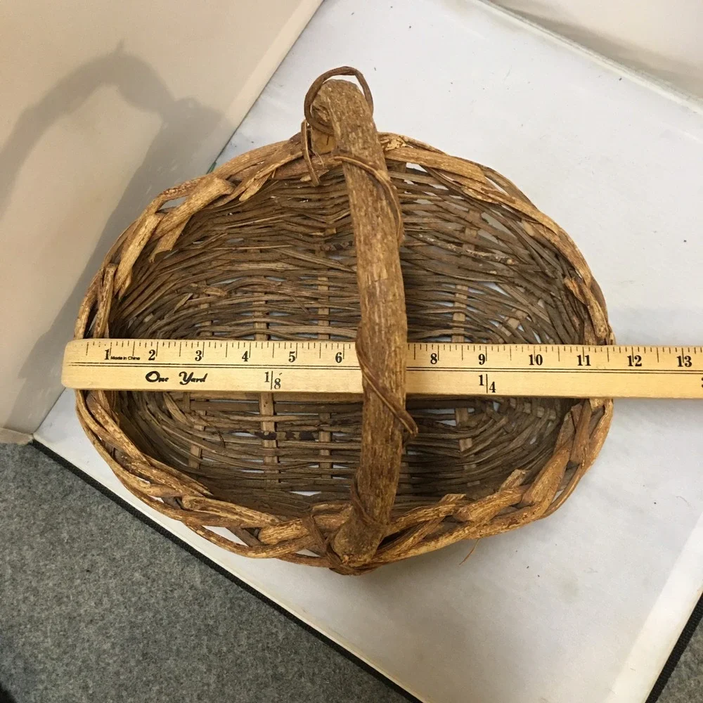 Grapevine Basket Unisex OS Brown Rustic Woven Primitive Farmhouse Cottagecore